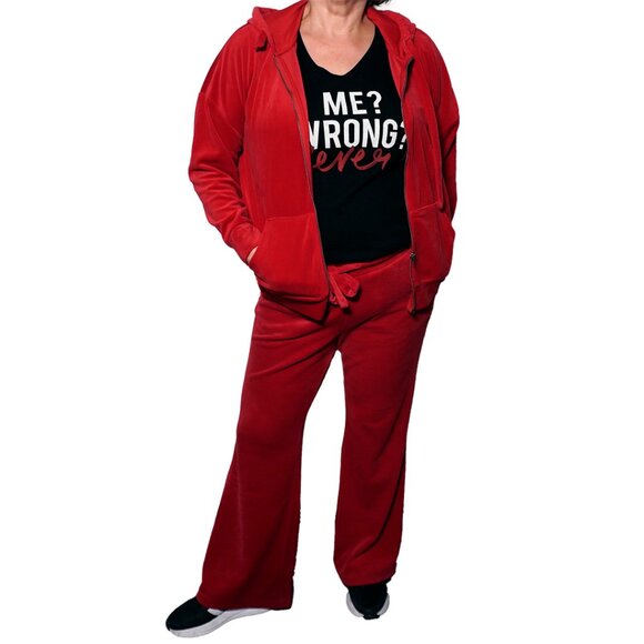 Torrid Ruby Red Velour Zip Hoodie 2X - Picture 9 of 11